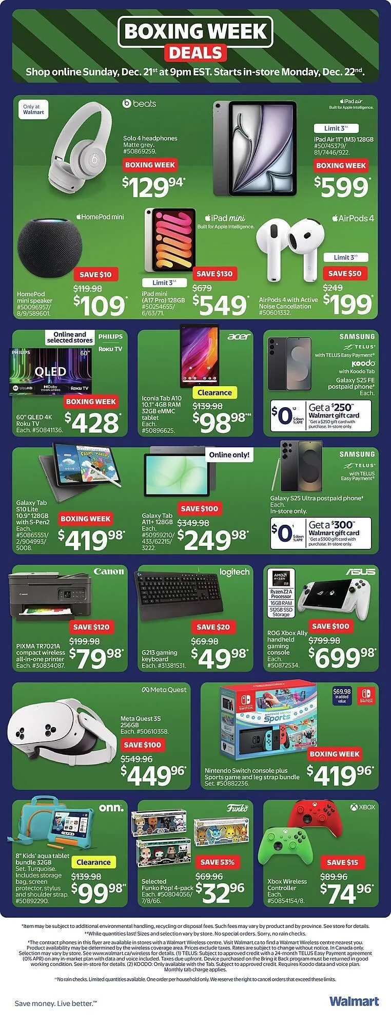 Walmart flyer from December 21 to January 1 2026 - flyer page 5