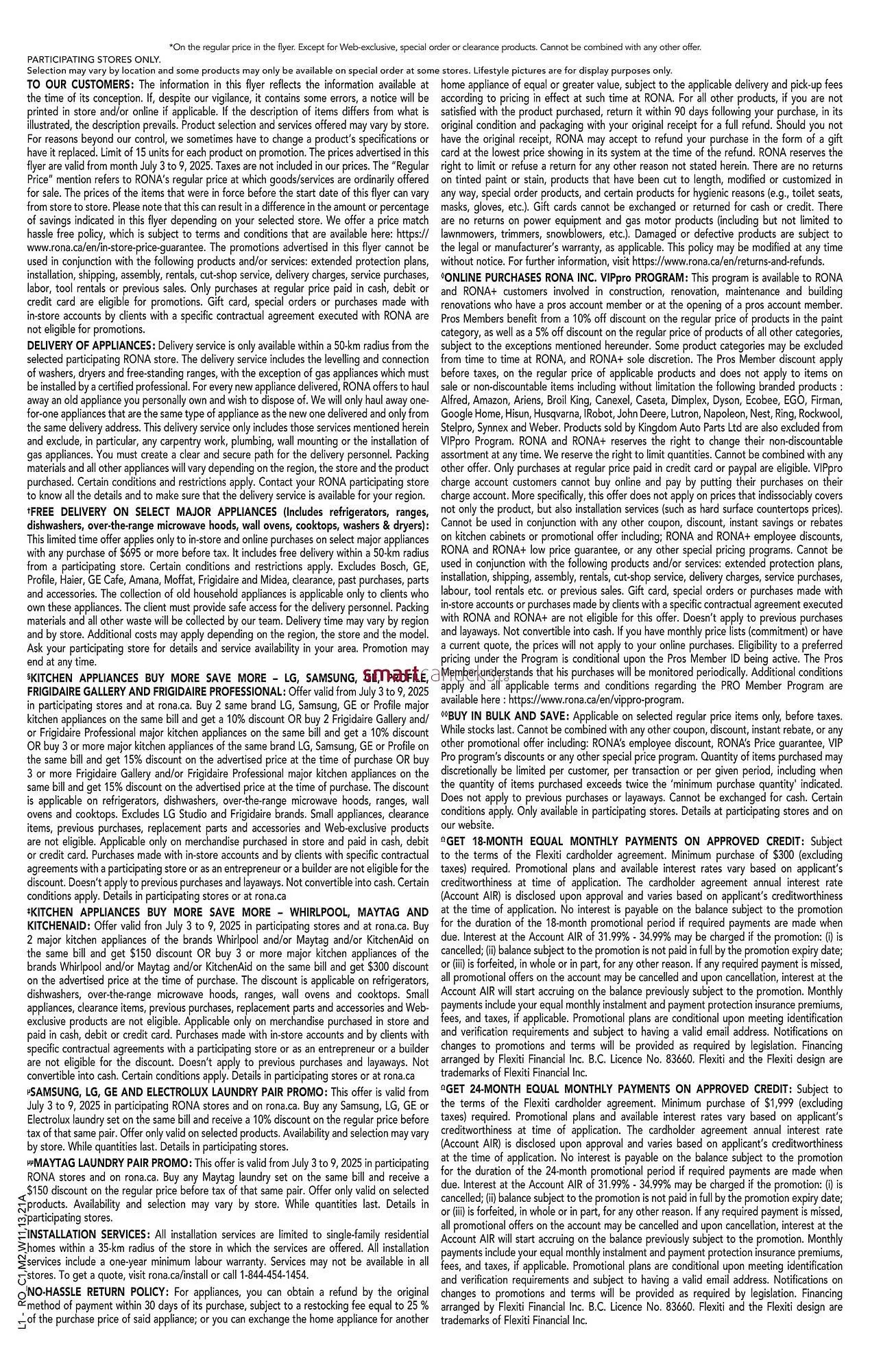 RONA flyer from July 3 to July 9 2025 - flyer page 23