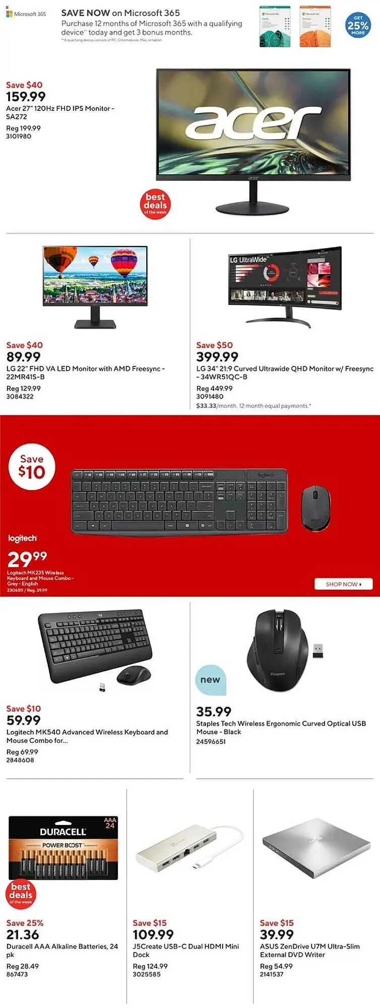 Staples flyer from January 8 to January 14 2025 - flyer page 12