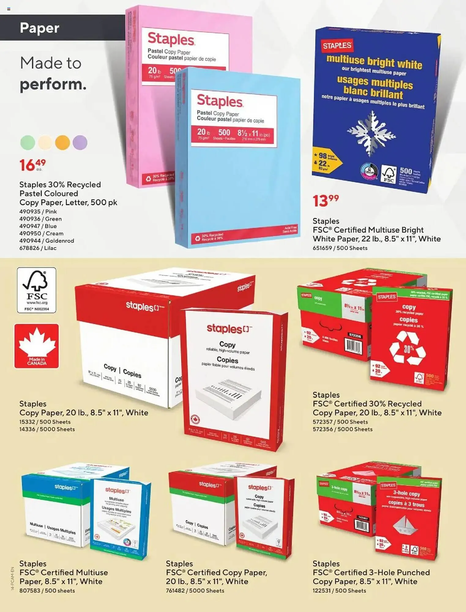 Staples flyer from September 5 to September 19 2025 - flyer page 14