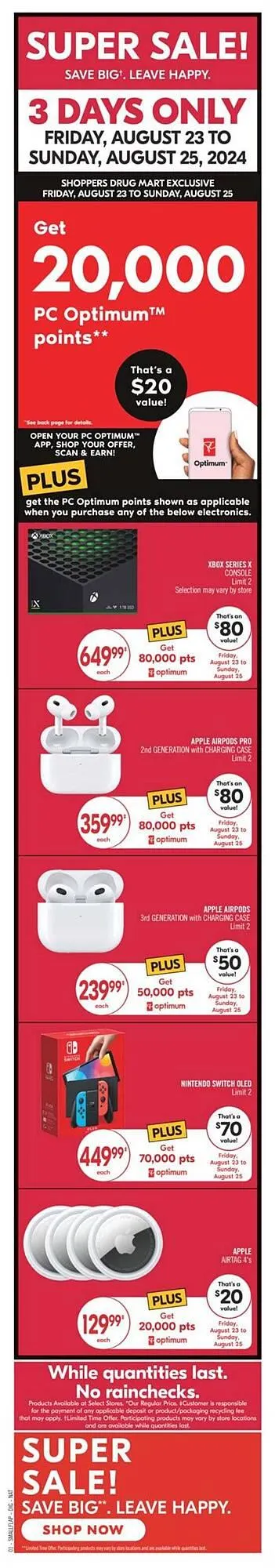 Shoppers Drug Mart flyer from August 22 to September 12 2024 - flyer page 2