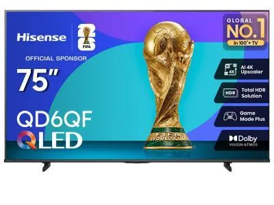 75" Hisense 75QD6QF Class QD6 Series QLED 4K Fire TV