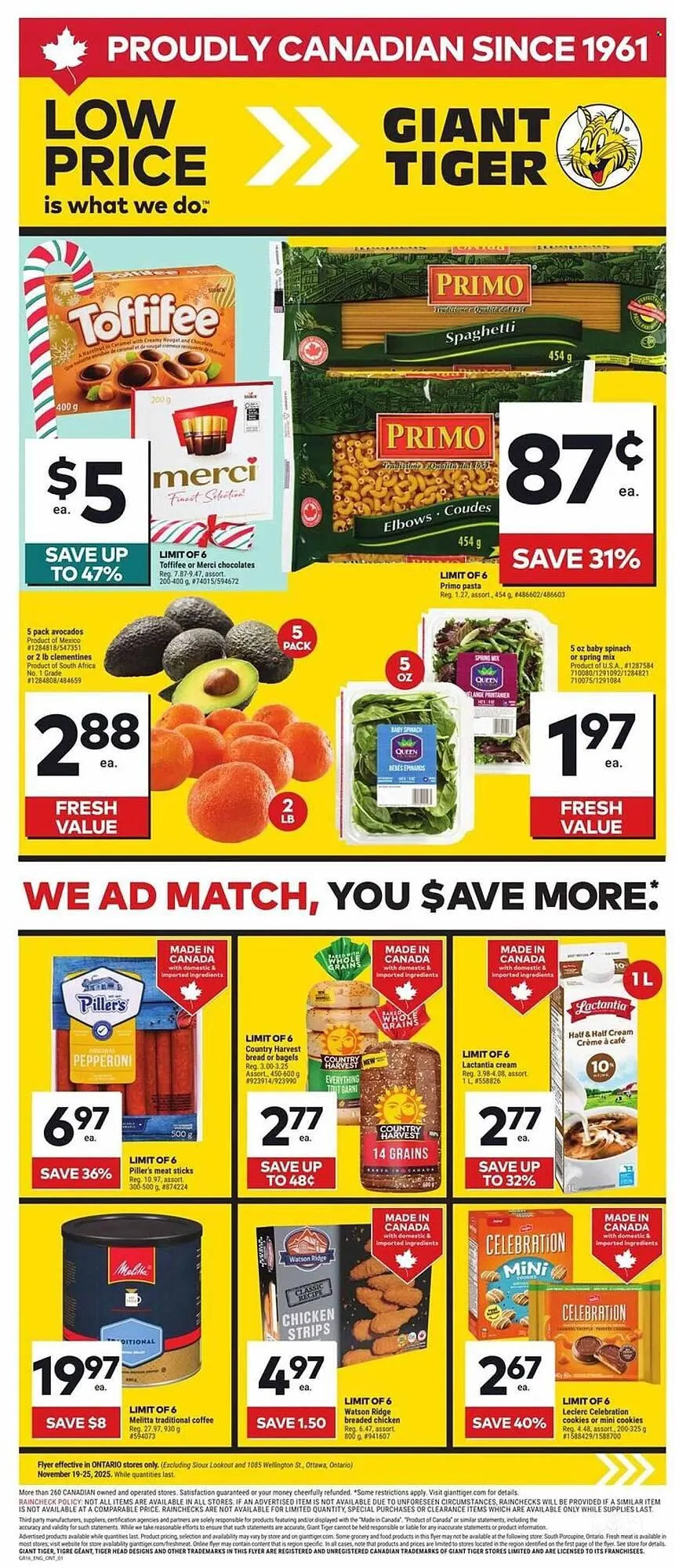 Giant Tiger flyer from November 19 to November 25 2025 - flyer page 1