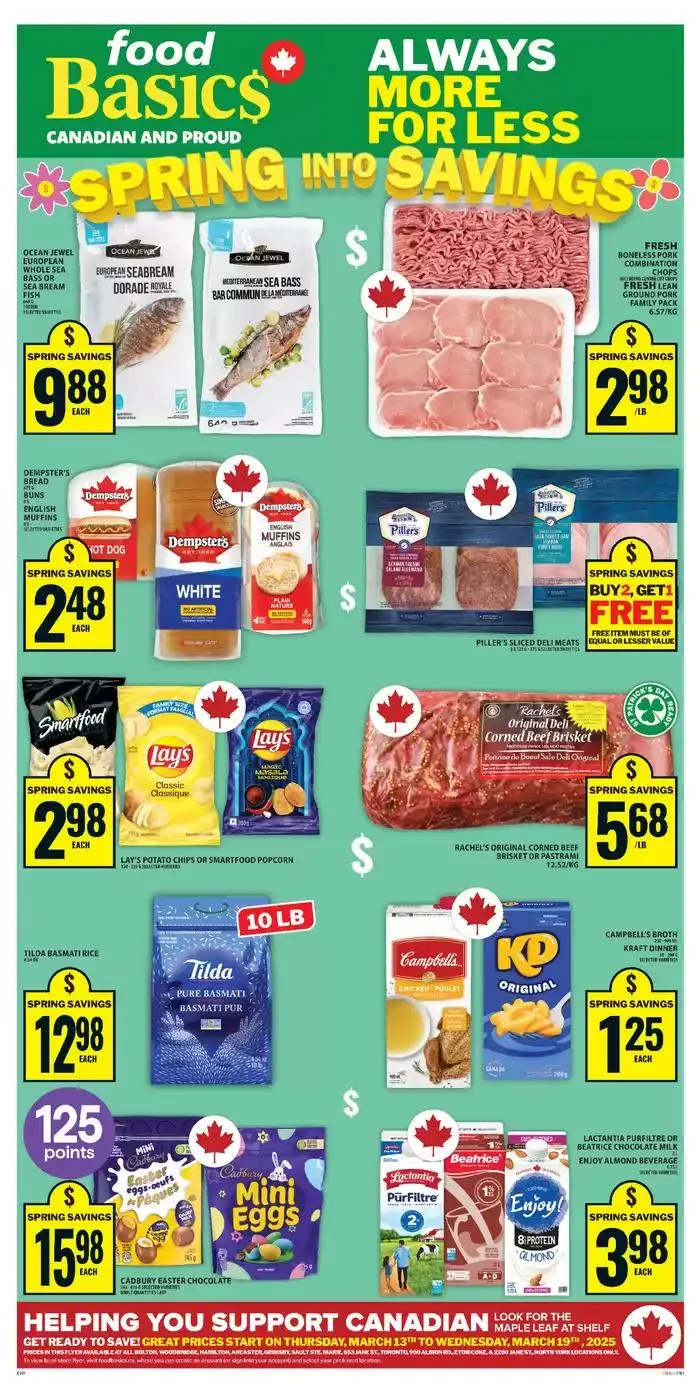 Exclusive deals for our customers from March 13 to March 19 2025 - flyer page 1