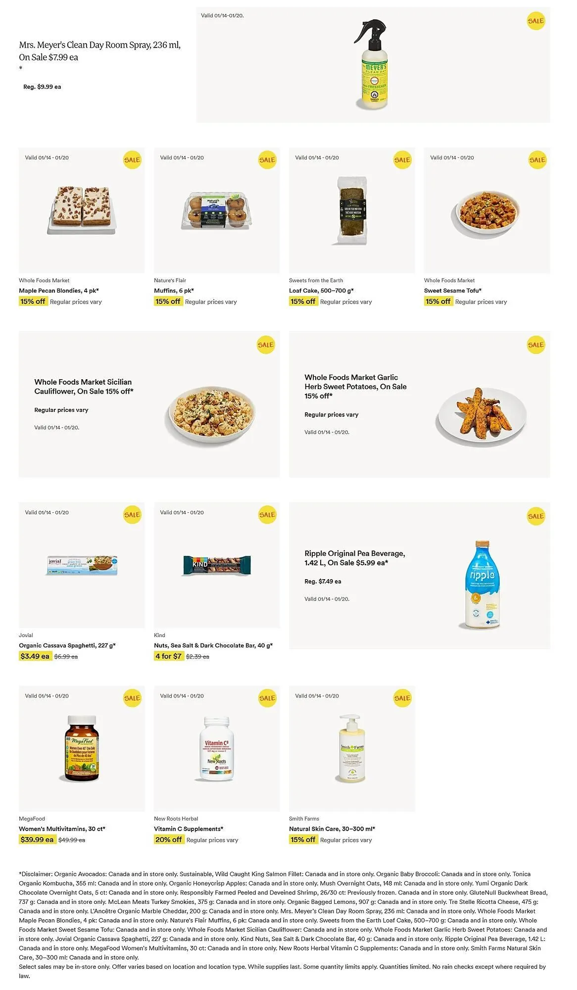 Whole Foods Market flyer from January 14 to January 20 2026 - flyer page 2