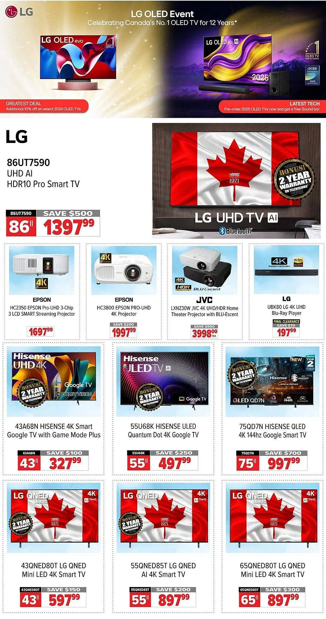 2001 Audio Video flyer from April 18 to May 1 2025 - flyer page 2