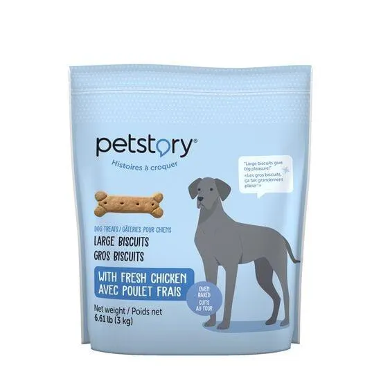 Chicken flavoured large biscuits for dogs