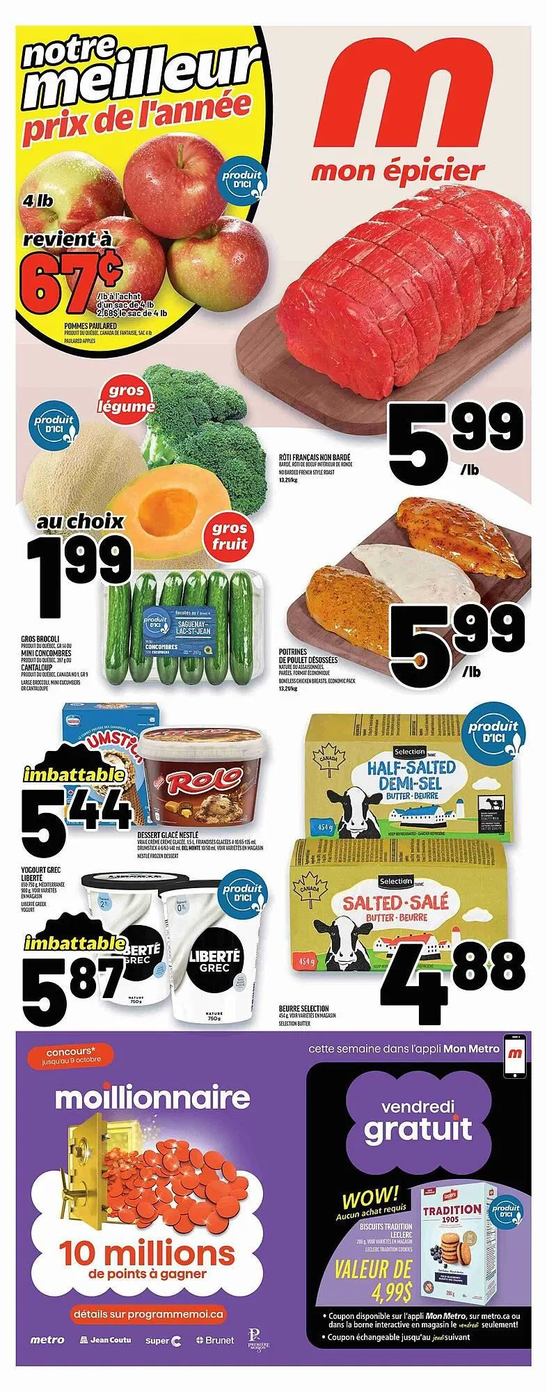 Metro flyer from September 11 to September 18 2024 - flyer page 1