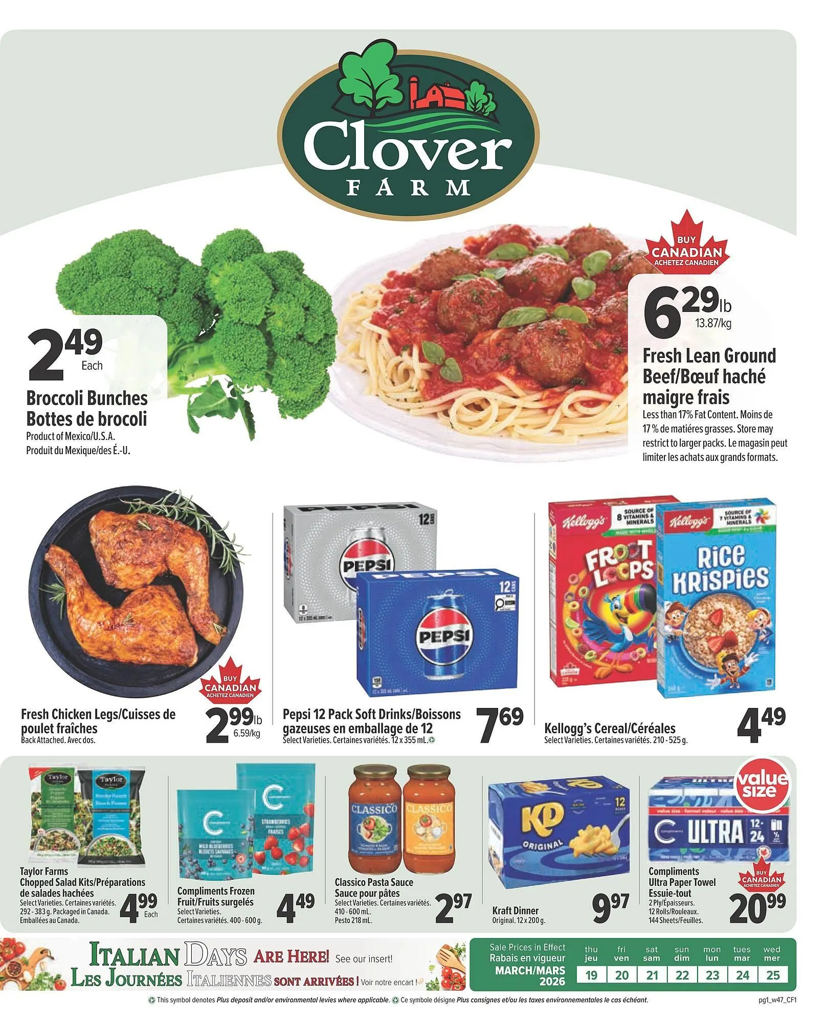 Clover Farm flyer from March 19 to March 25 2026 - flyer page 1