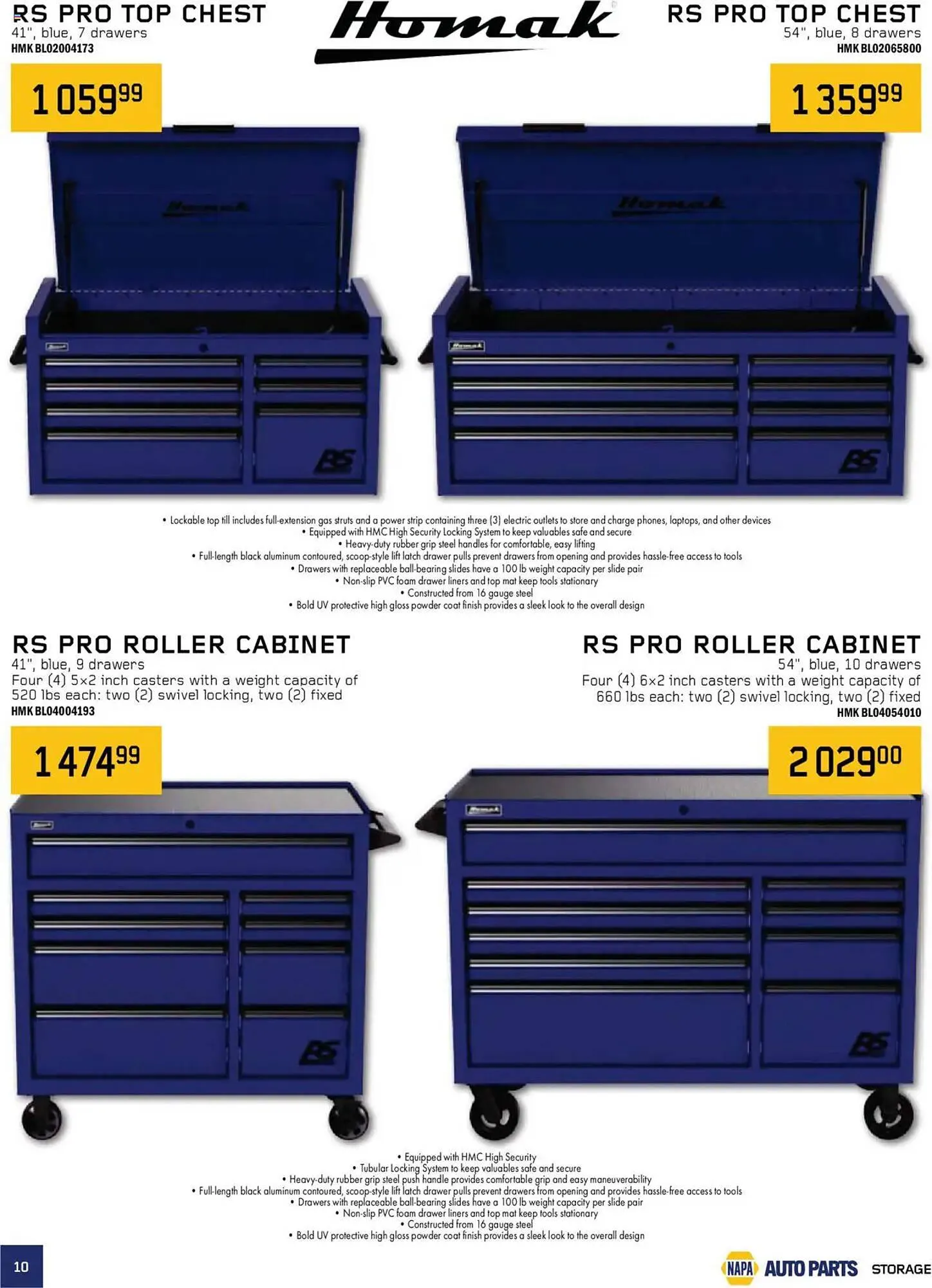 NAPA Auto Parts flyer from October 1 to January 1 2026 - flyer page 10