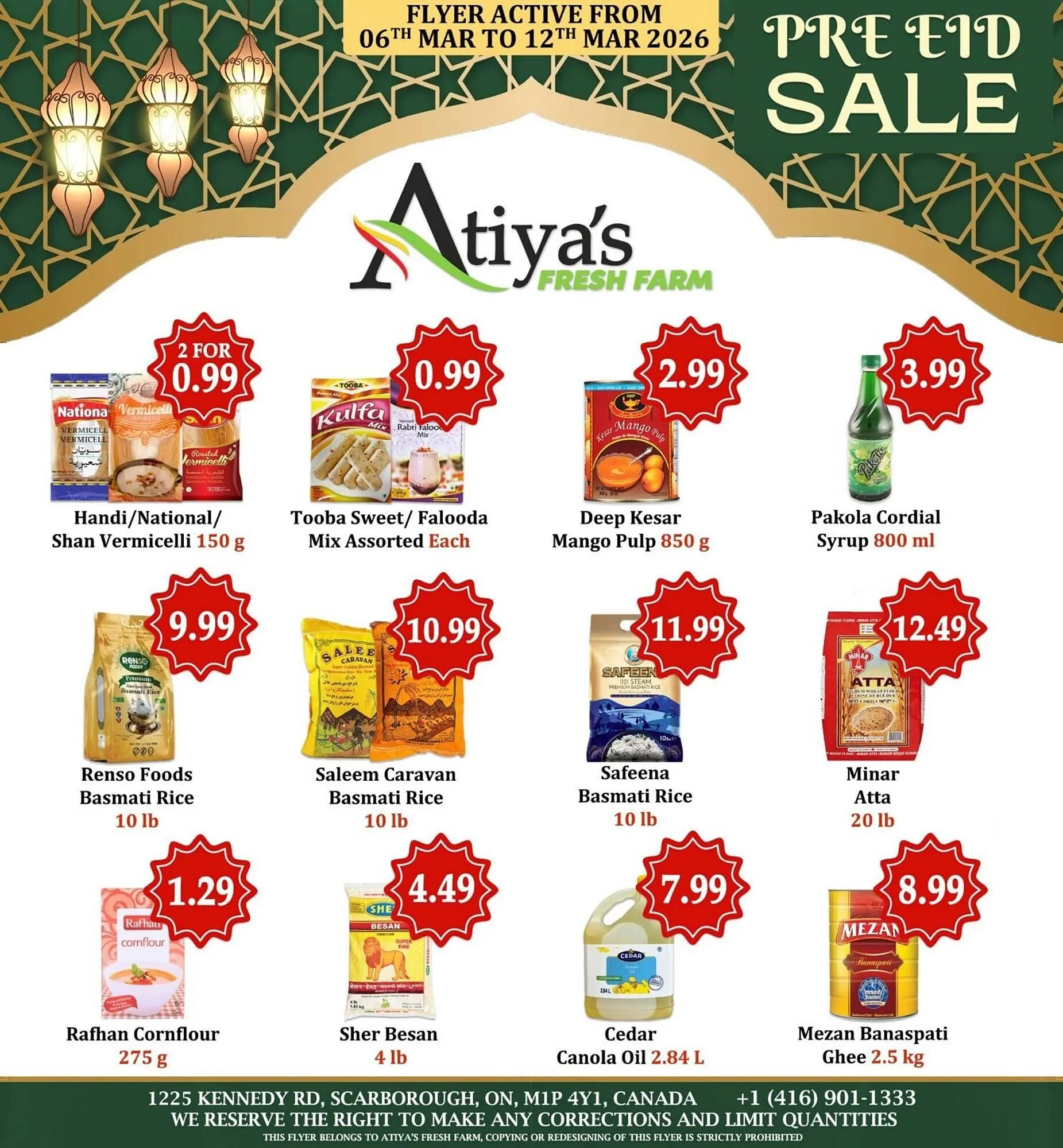 Atiya's Fresh Farm flyer from March 6 to March 12 2026 - flyer page 1