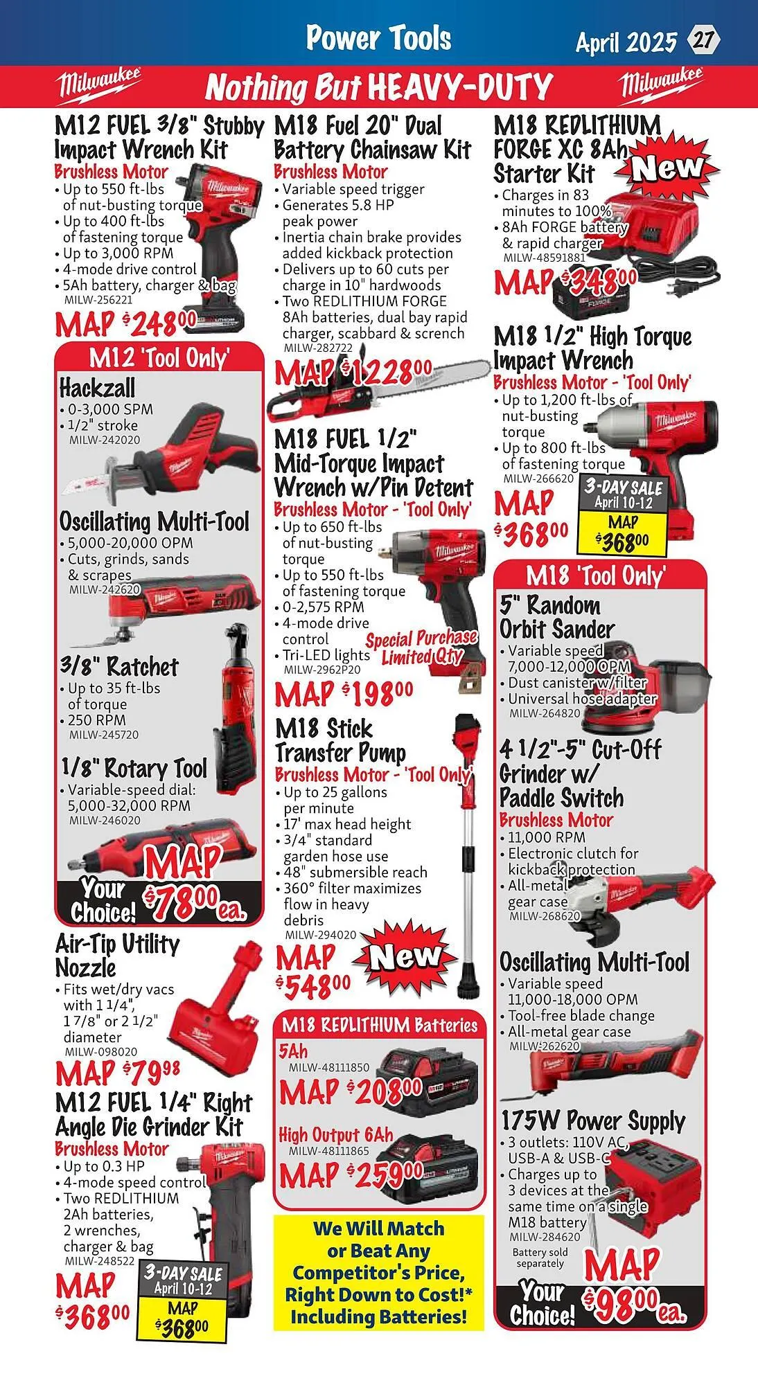 KMS Tools flyer from April 1 to April 30 2025 - flyer page 27