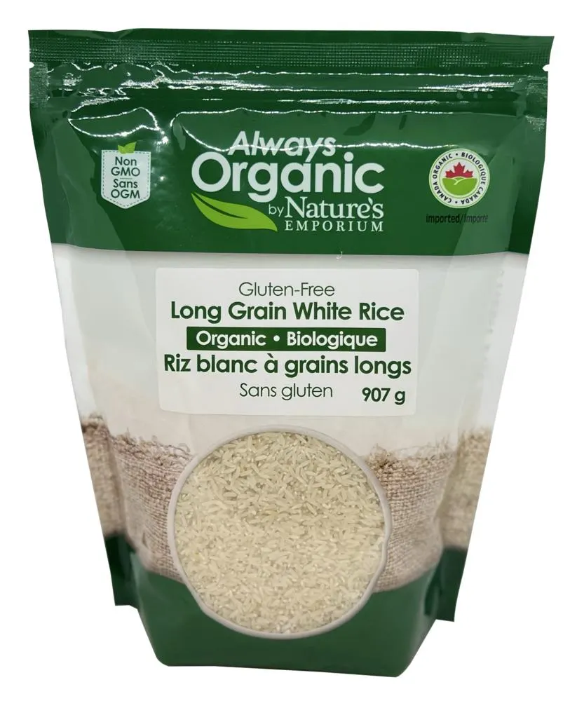 Always Organic Long Grain Rice White Org 907 g