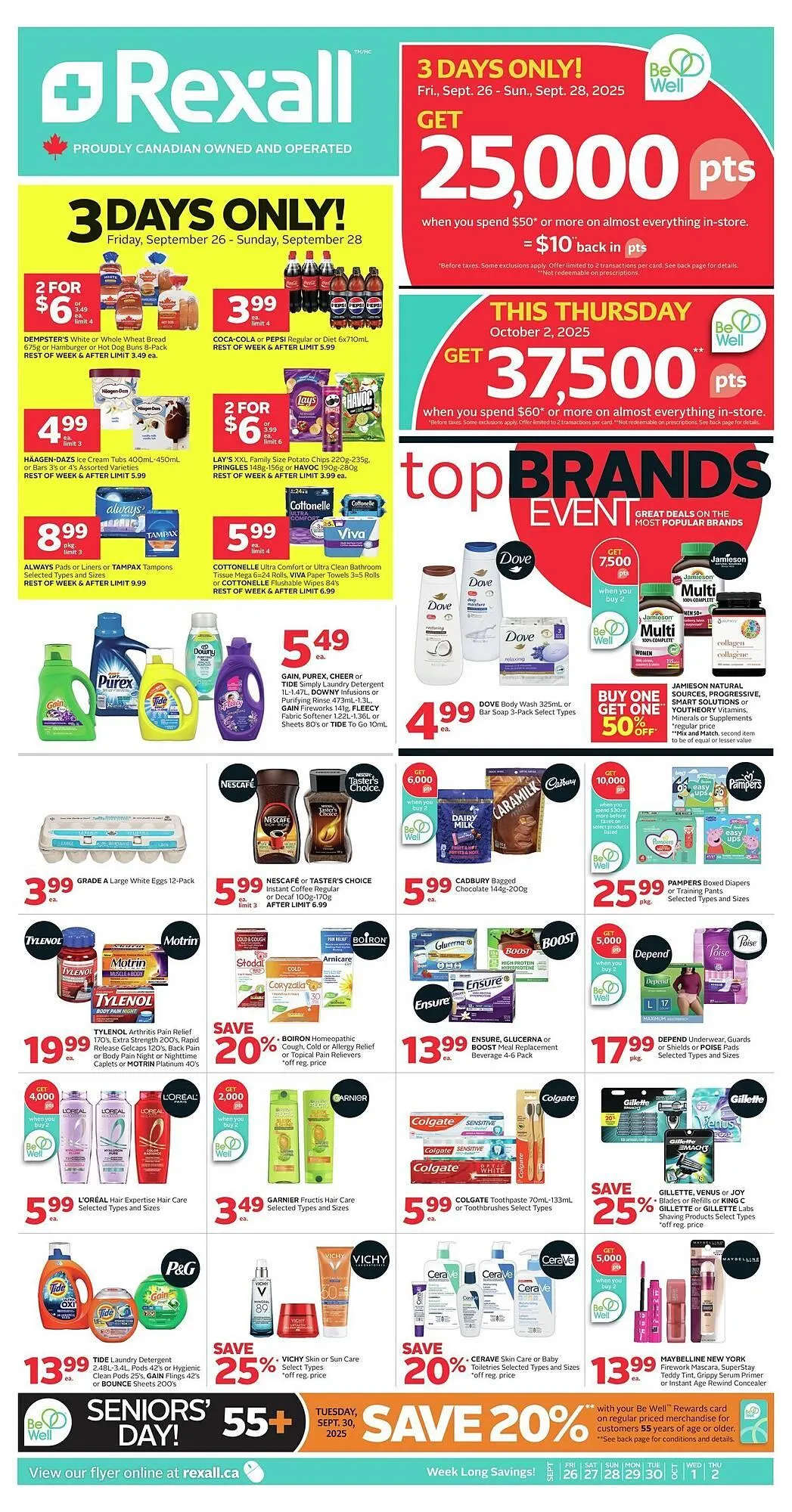 Rexall flyer from September 26 to October 3 2025 - flyer page 1