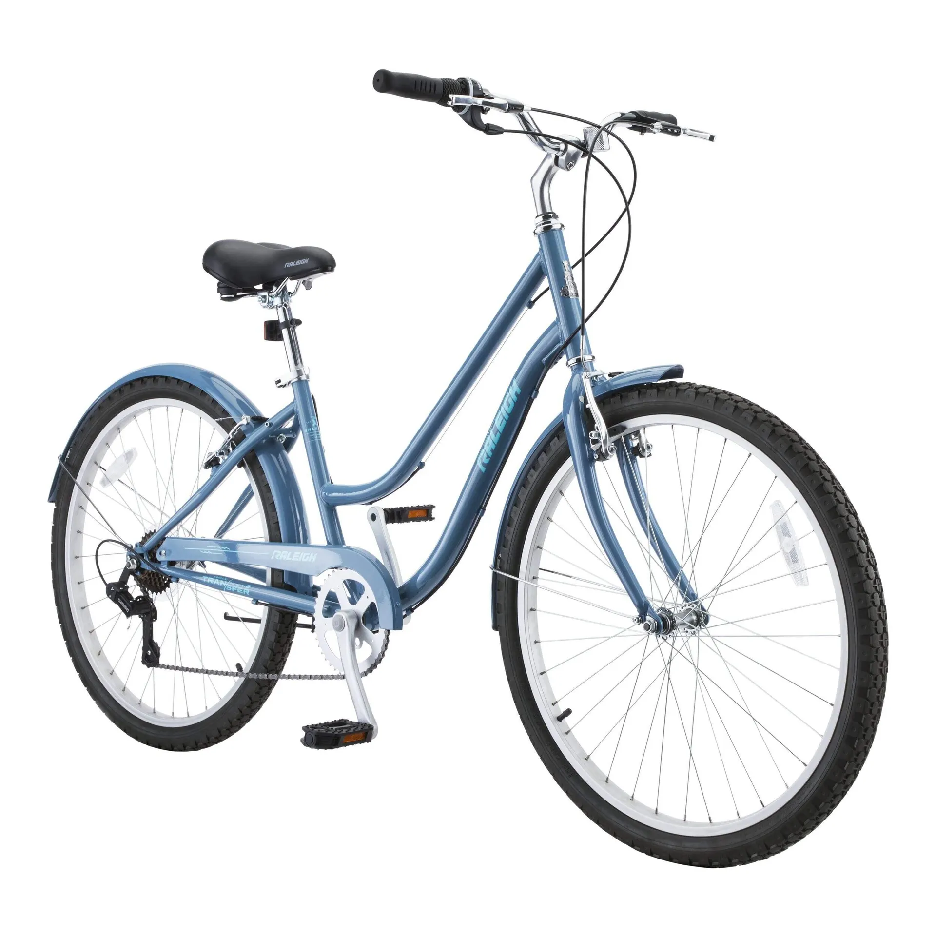 Raleigh Bluff Comfort Bike, Alloy V-brakes, 26-in, Blue