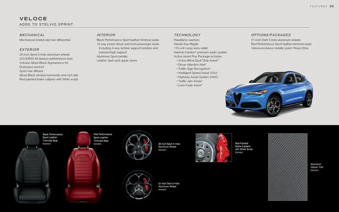 Alfa Romeo 2024 Stelvio from January 9 to January 9 2025 - flyer page 29