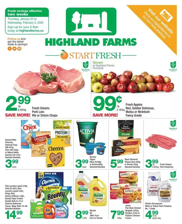 Highland Farms flyer - 1
