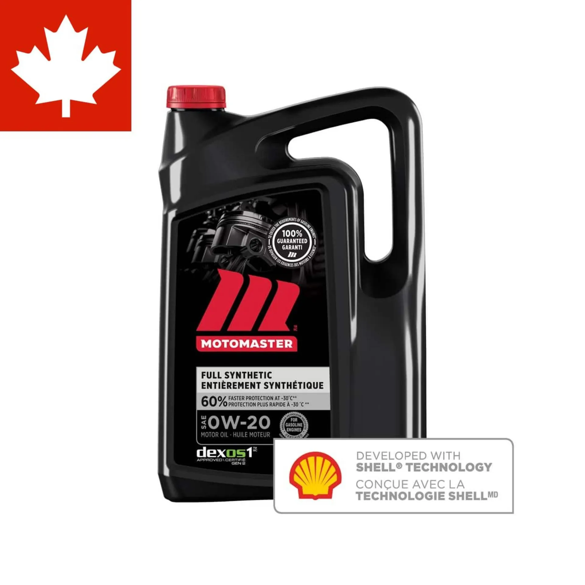 MotoMaster 0W20 Synthetic Engine/Motor Oil, 5-L