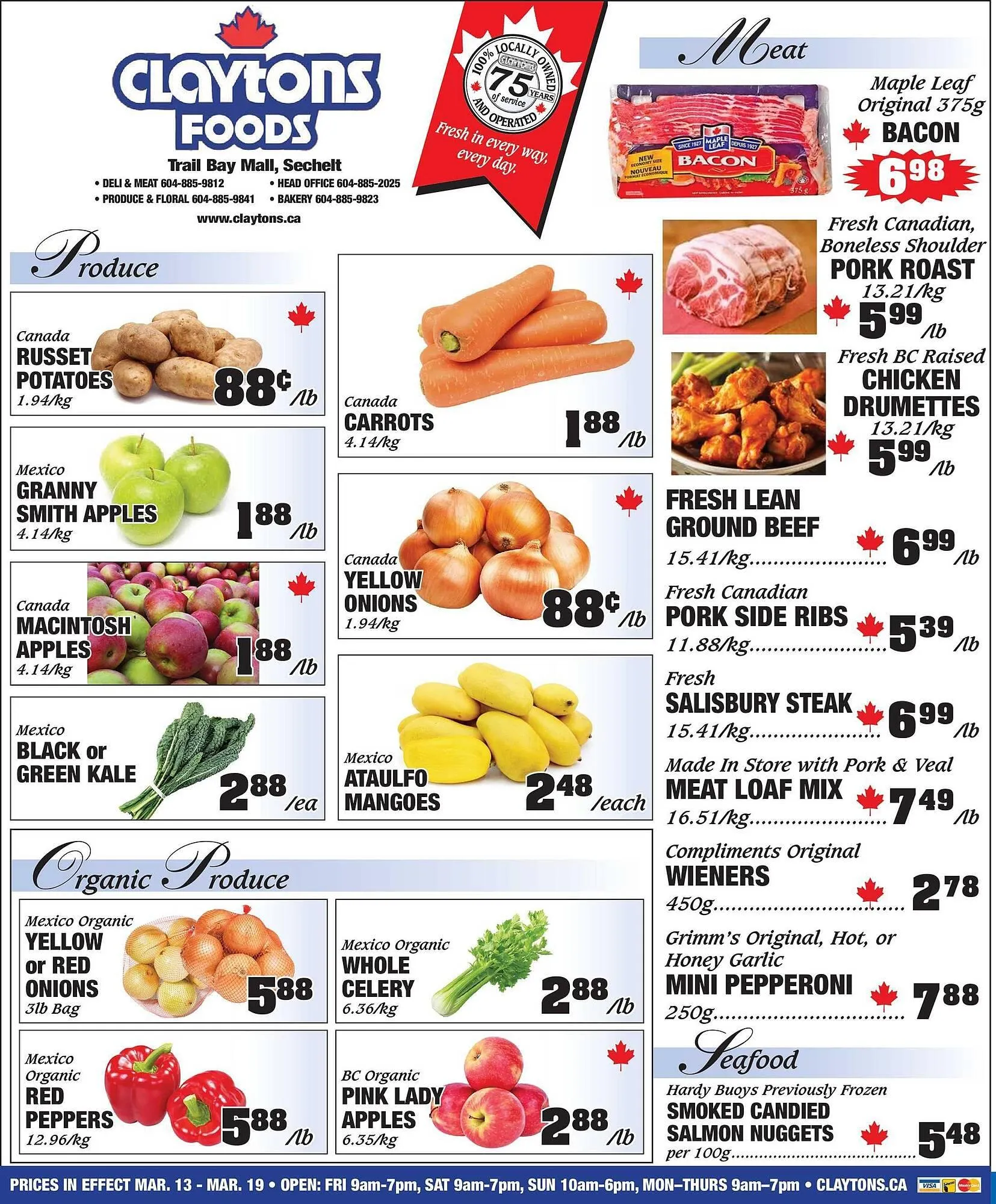 Claytons Heritage Market flyer from March 13 to March 19 2026 - flyer page 1