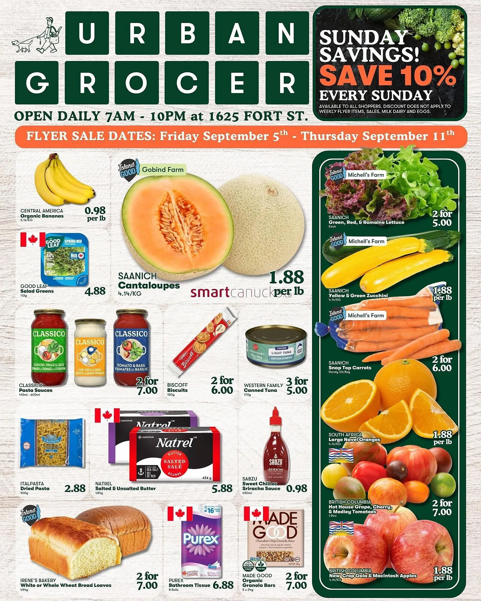 Urban Grocer flyer from September 5 to September 11 2025 - flyer page 1