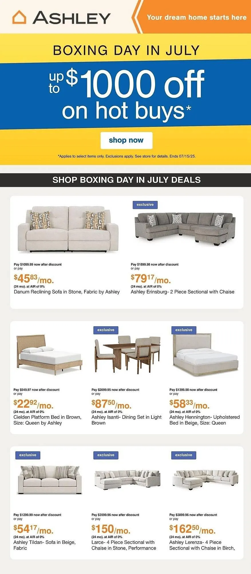Ashley Furniture flyer - 1