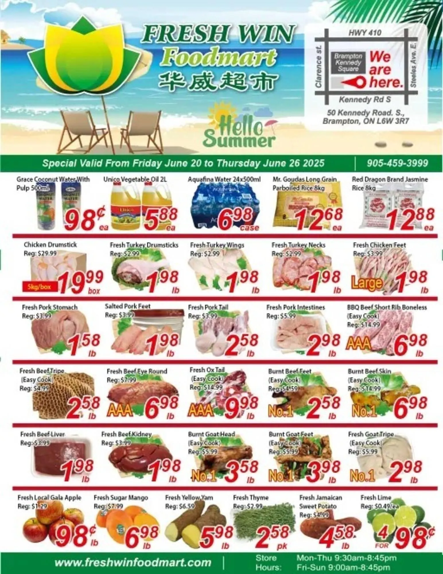 Fresh Win Foodmart flyer from June 20 to June 26 2025 - flyer page 1