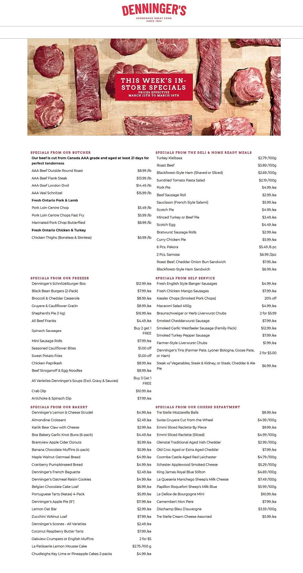 Denninger's flyer from March 12 to March 18 2025 - flyer page 1