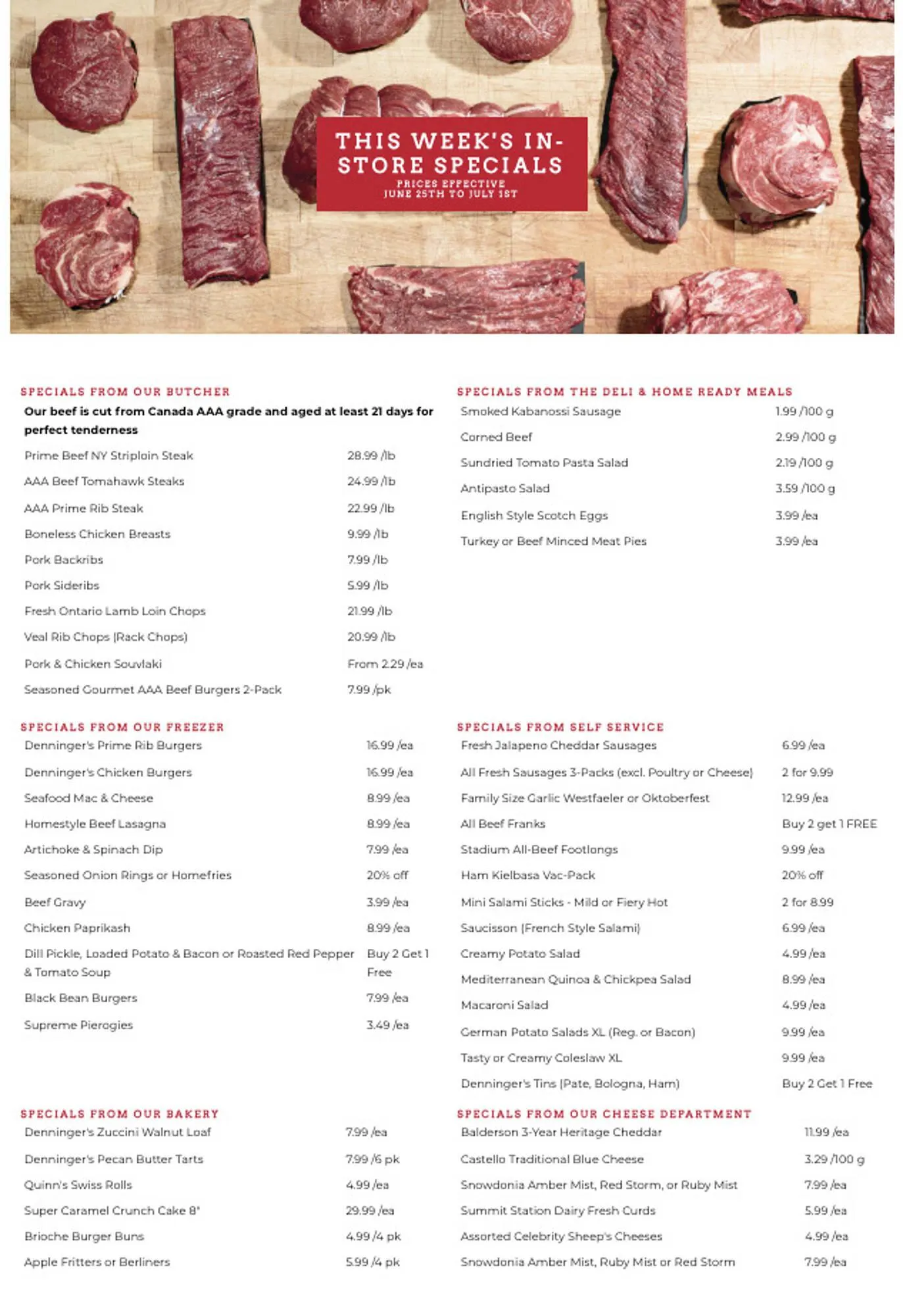 Denningers flyer - 1