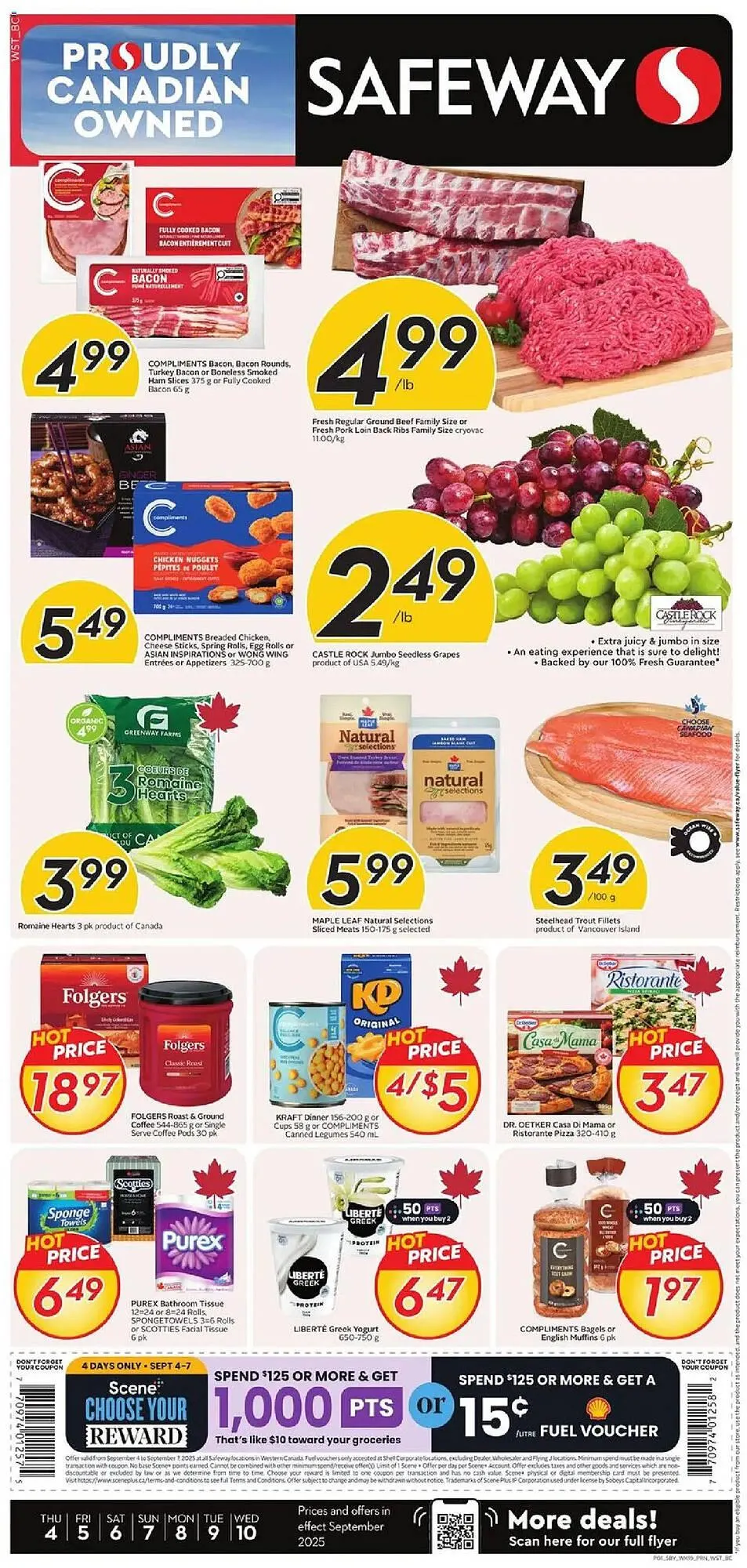 Safeway flyer from September 4 to September 10 2025 - flyer page 1