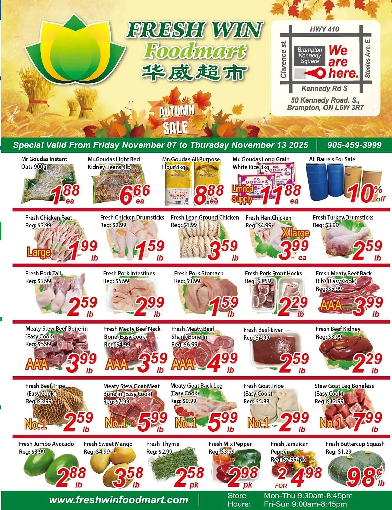 Fresh Win Foodmart flyer from November 7 to November 13 2025 - flyer page 1