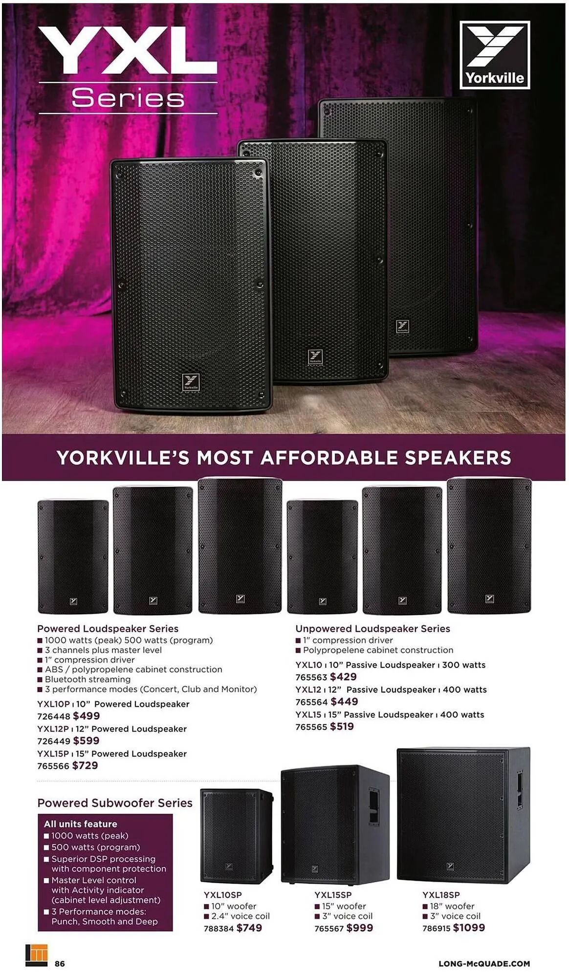 Long & McQuade flyer from October 9 to October 31 2025 - flyer page 86