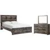 Drystan 5 Piece Queen Storage Bedroom - Multi