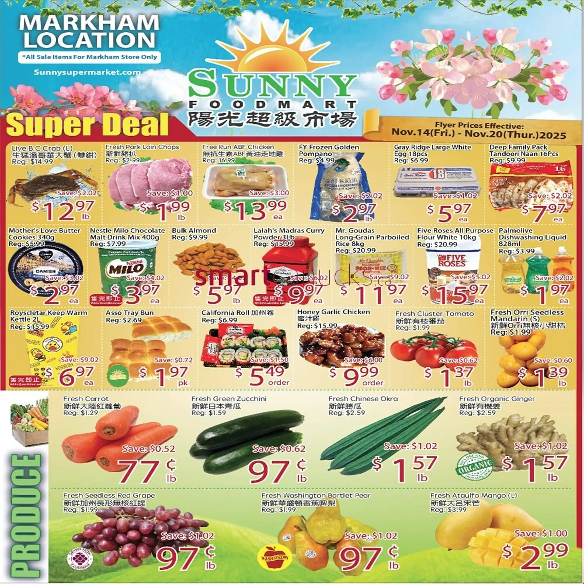 Sunny Food Mart flyer from November 14 to November 20 2025 - flyer page 1
