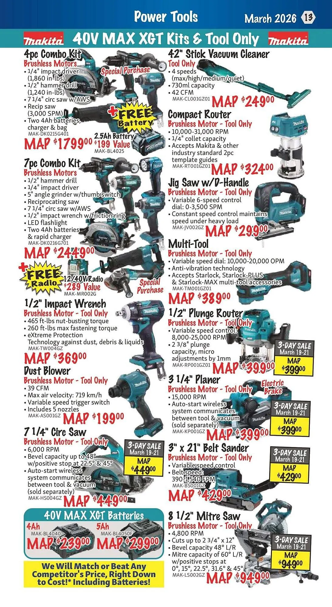 KMS Tools flyer from March 2 to March 16 2026 - flyer page 13