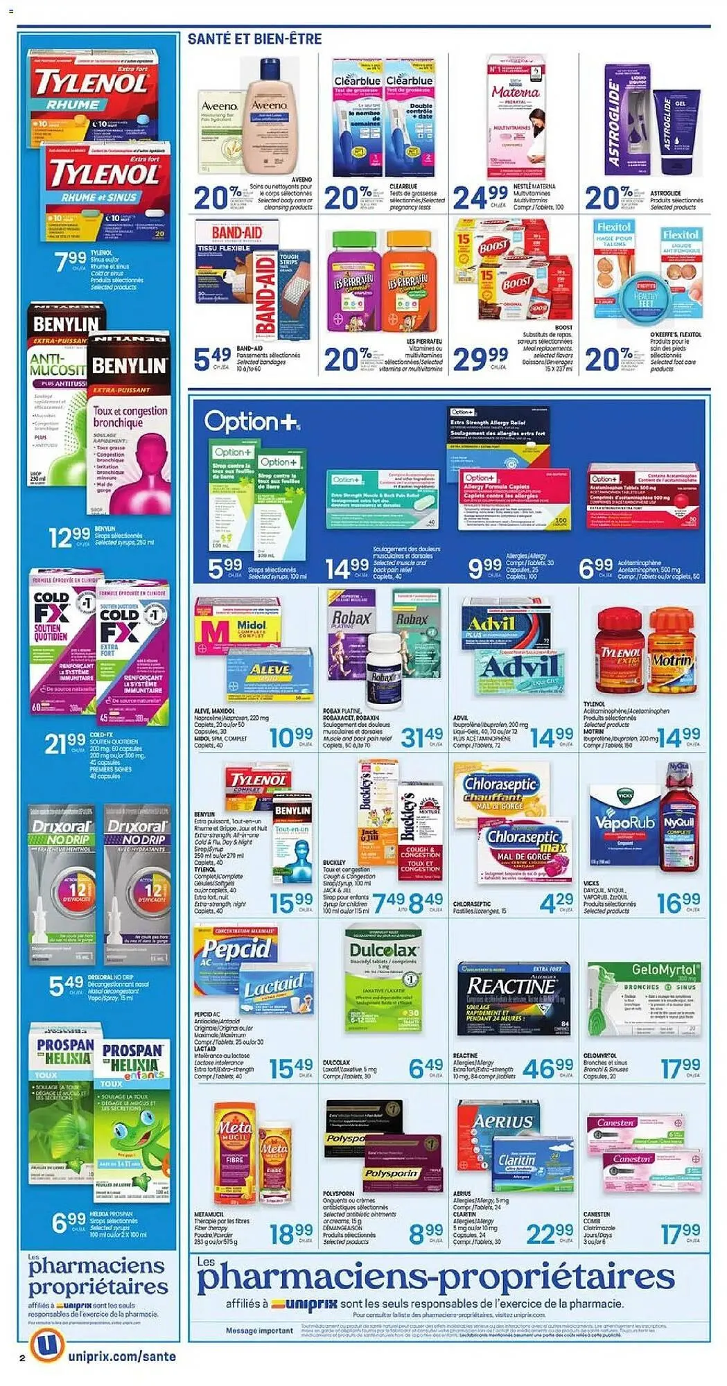 Uniprix flyer from January 1 to January 8 2026 - flyer page 3