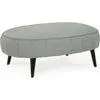 Hollyann Oversized Accent Ottoman - Gray