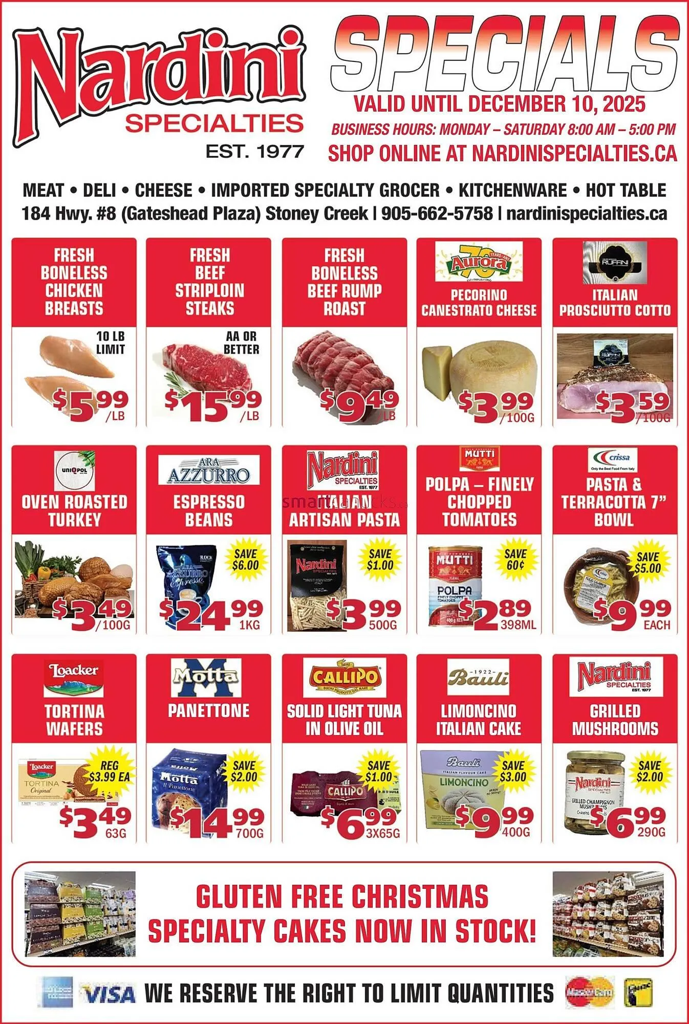 Nardini Specialties flyer from December 4 to December 10 2025 - flyer page 1