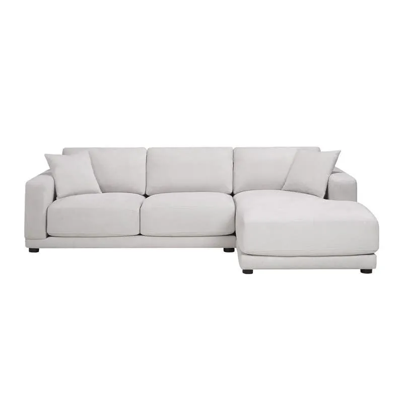 Sectionnel moelleux avec chaise longue à droite