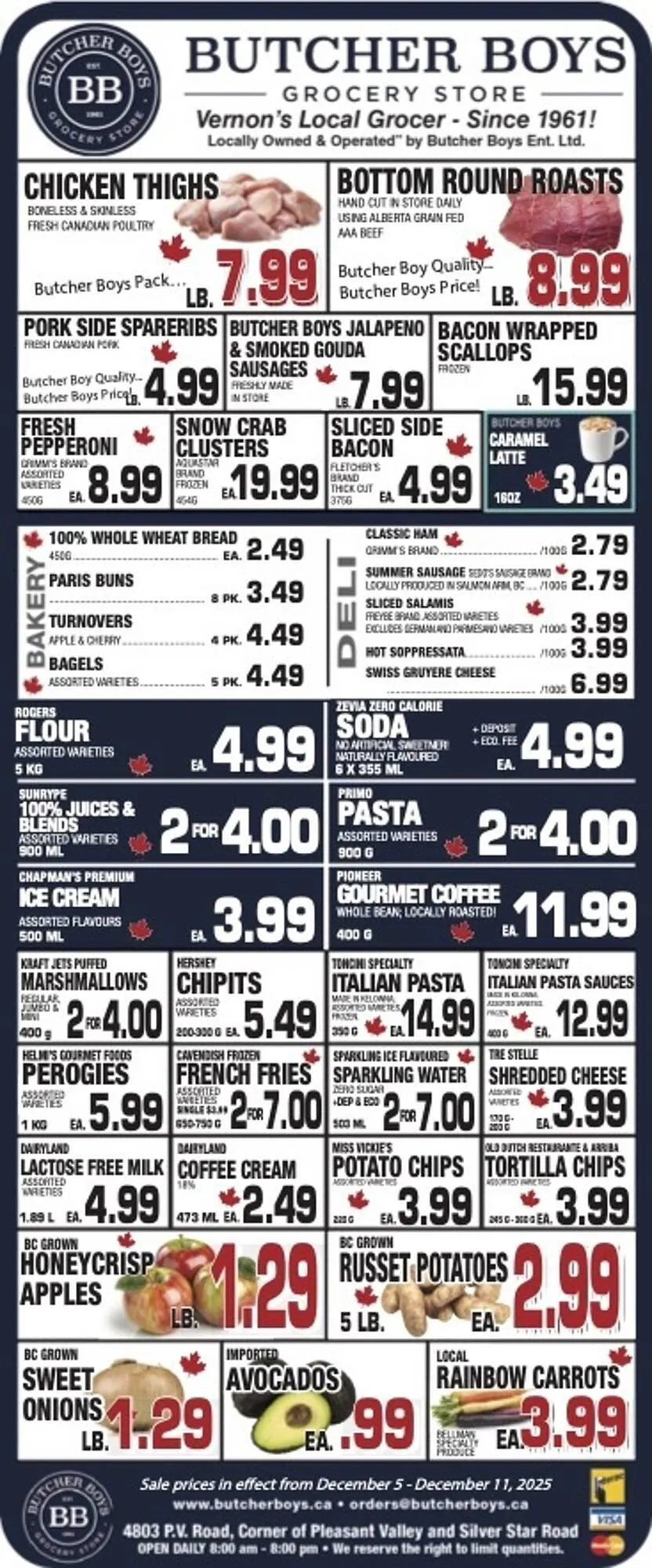 Butcher Boys flyer from December 7 to December 24 2025 - flyer page 1