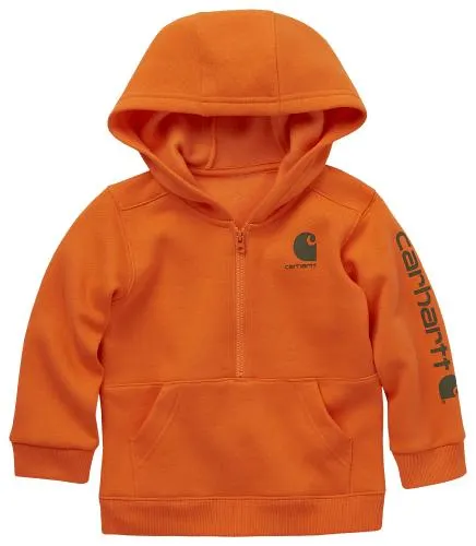 Carhartt Half-Zip Long-Sleeve Hoodie for Toddlers