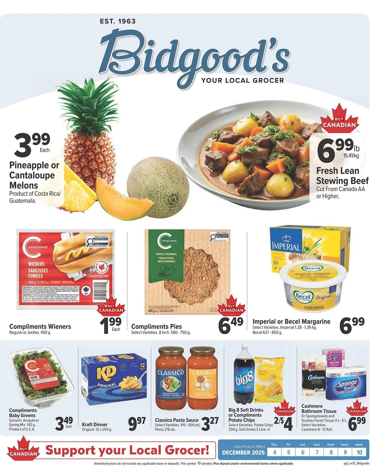 Bidgood's flyer from December 3 to December 9 2025 - flyer page 1