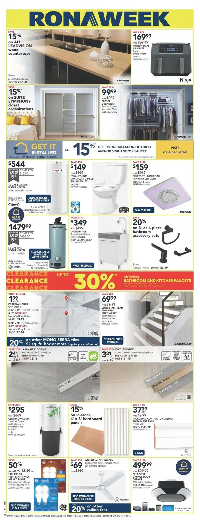 RONA Weekly ad from August 29 to September 4 2024 - flyer page 3