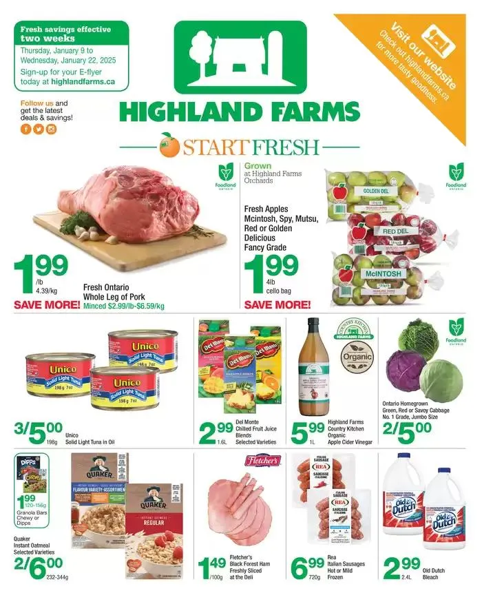 Highland Farms flyer - 1