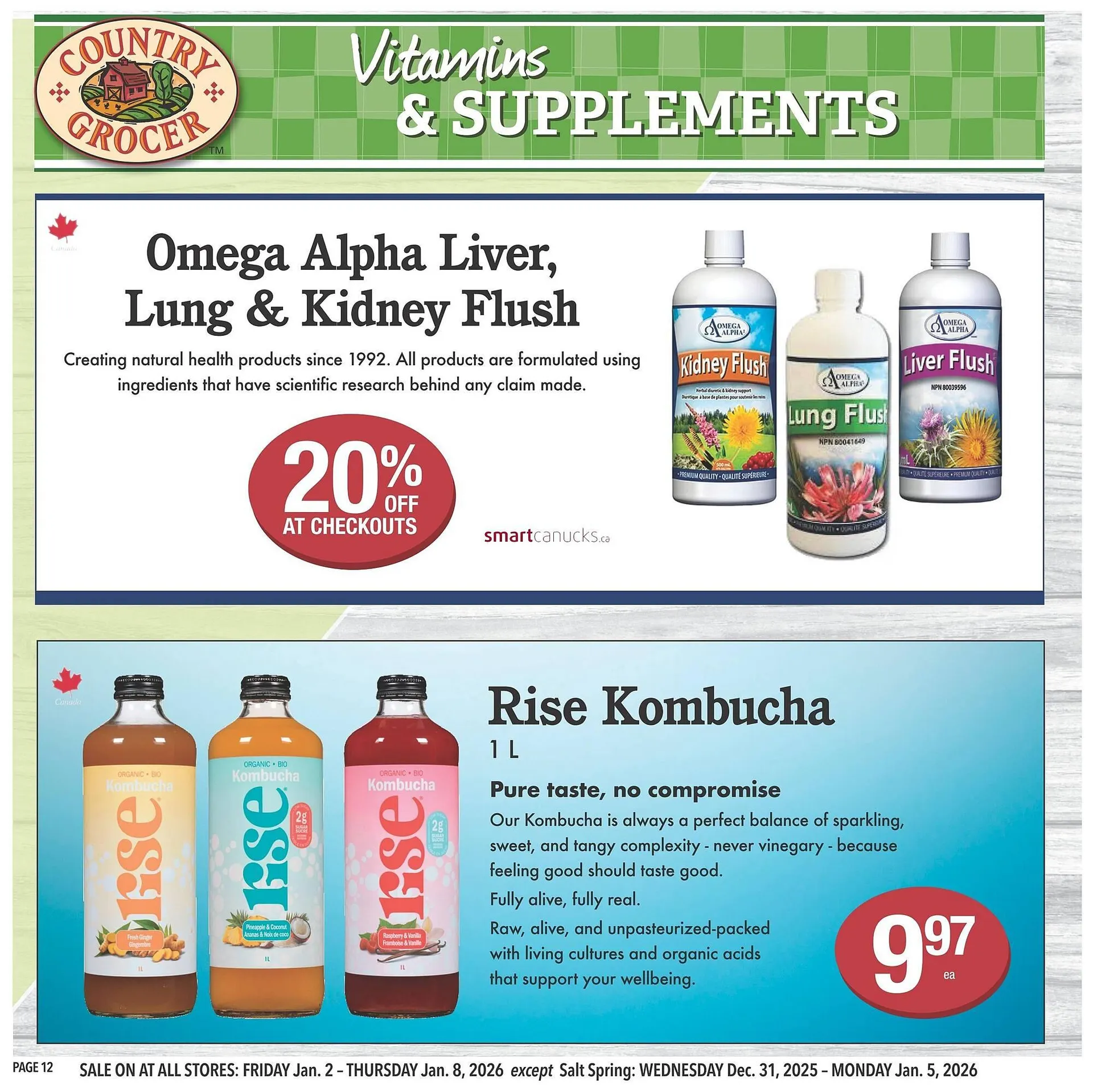 Country Grocer flyer from January 2 to January 8 2026 - flyer page 12