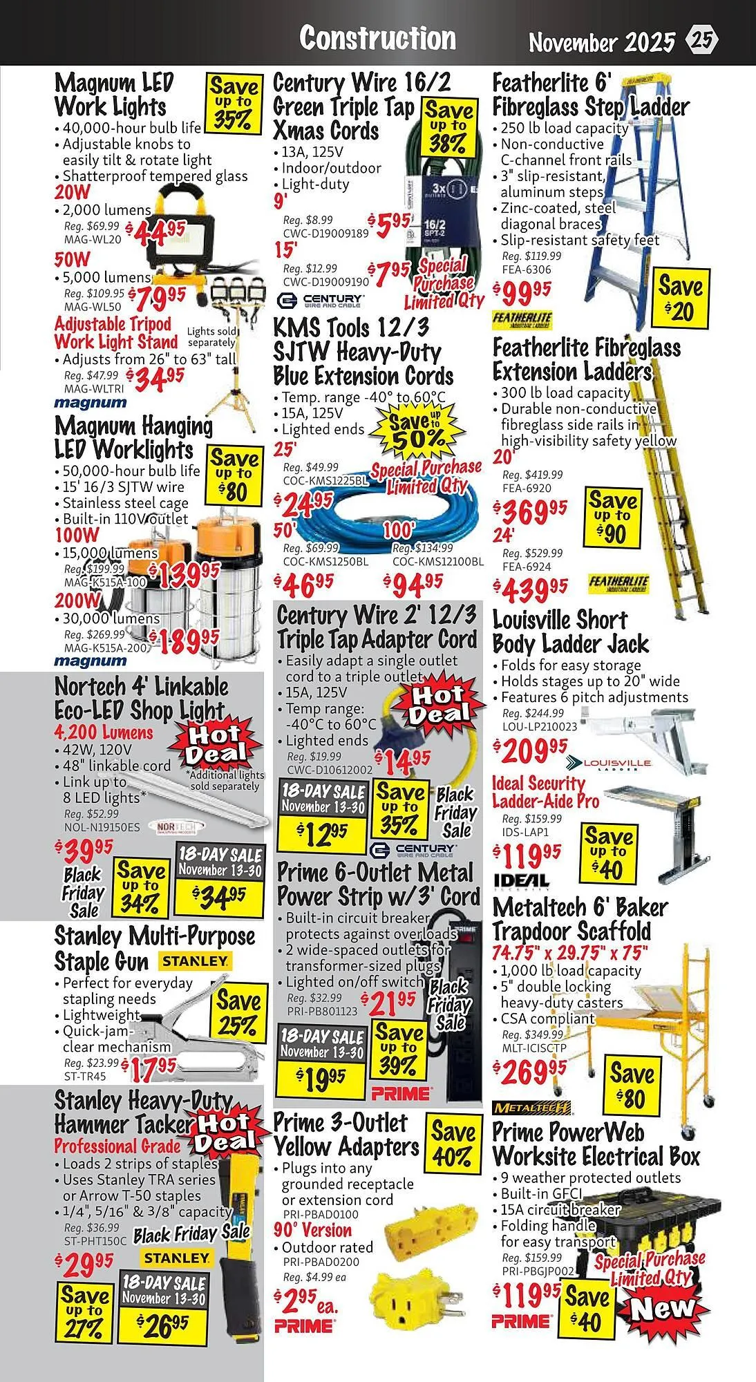 KMS Tools flyer from November 1 to November 30 2025 - flyer page 25