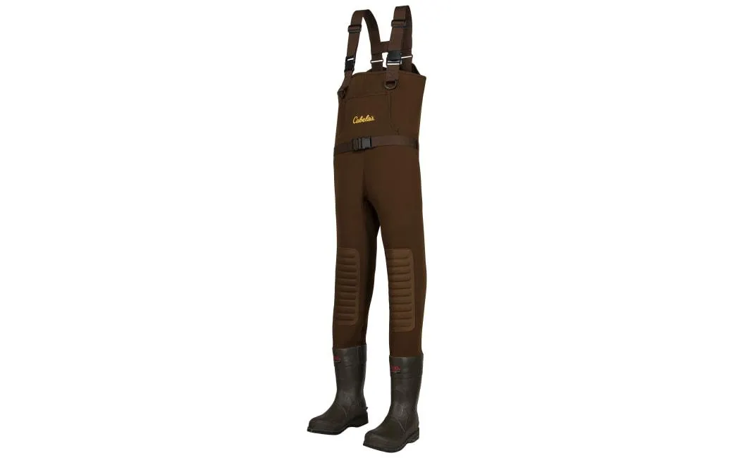 Cabela's Classic Series II Brown Neoprene Felt Sole Boot-Foot Waders for Men