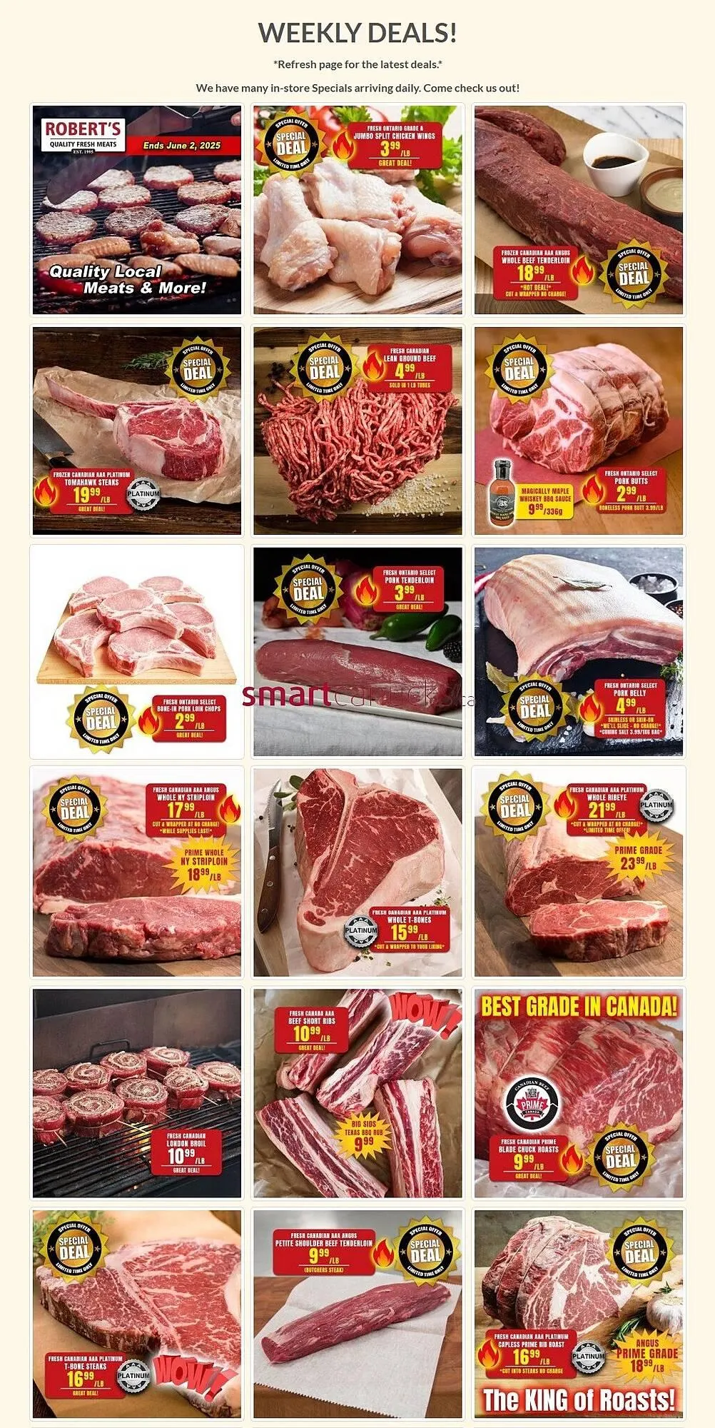 Roberts Fresh and Boxed Meats flyer - 1