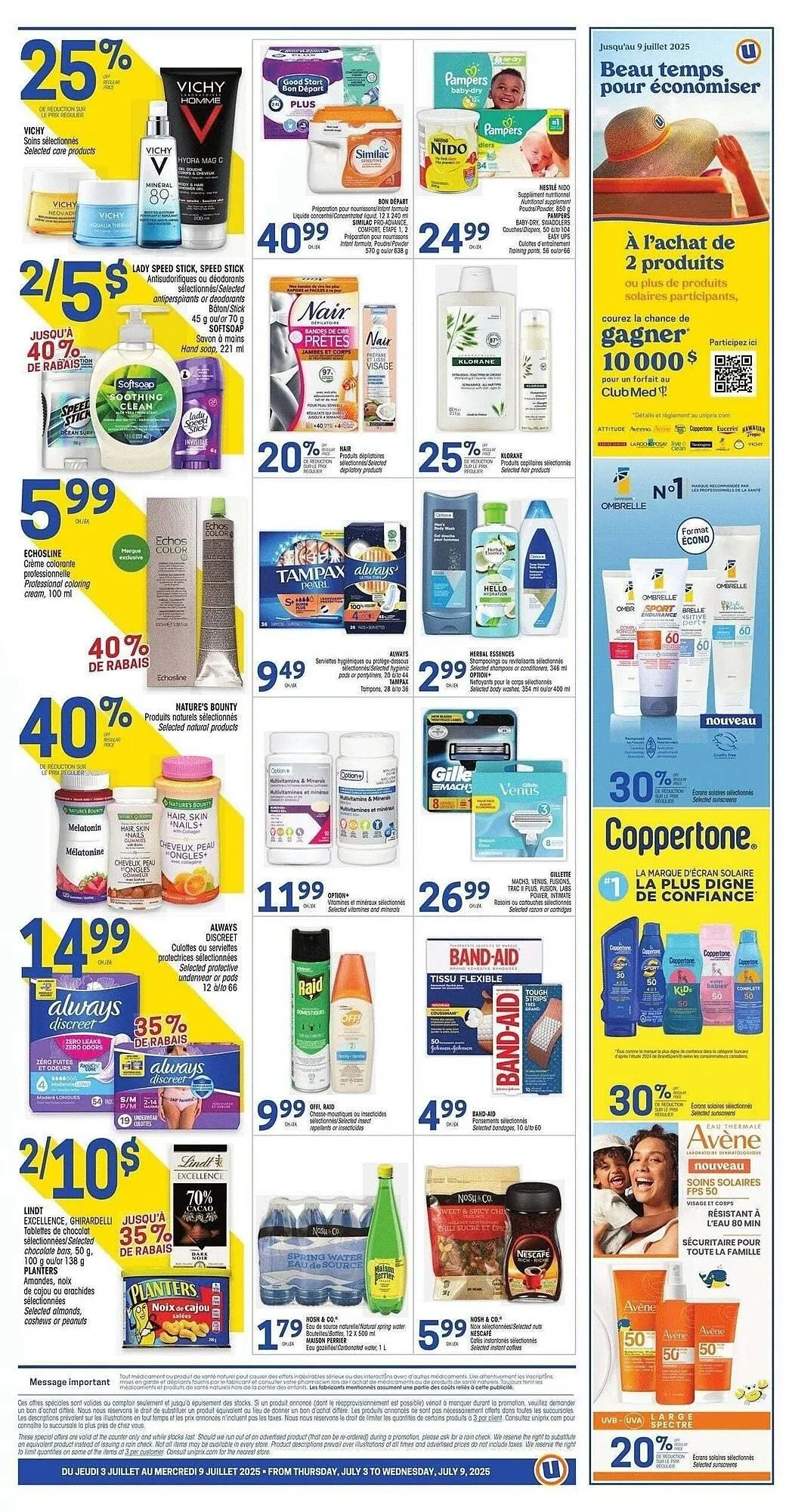 Uniprix flyer from July 2 to July 9 2025 - flyer page 2