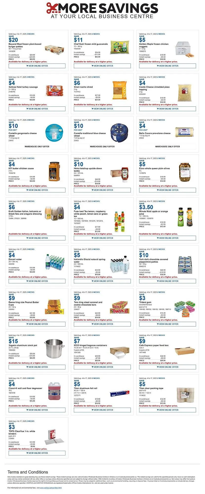 Costco flyer from August 4 to August 17 2025 - flyer page 1