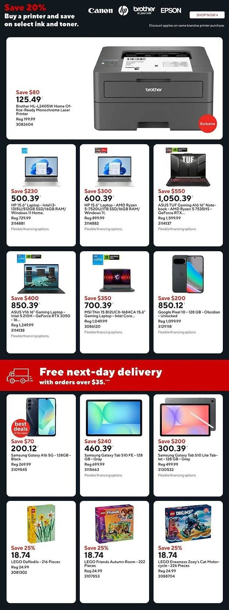 Staples flyer from November 21 to November 28 2025 - flyer page 2